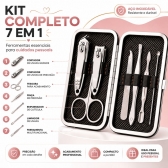 Kit Manicure 7 Em 1 Aparador nariz orelha USB C Portátil