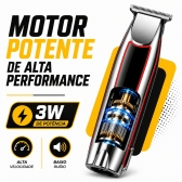 Máquina Cabelo Acabamento Profissional Aparador Pelos Nasal Prateado