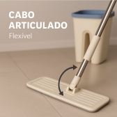 Mop limpeza 6L com balde articulado esfregão multiuso casa