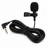 Microfone de Lapela P3 com Fio 2,5m para Celular e PC