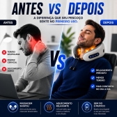 Almofada Massageador Para pescoço - Cinza