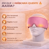 Máscara Gel Terapêutica Fria Quente Dor Cabeça e Olhos - Rosa
