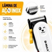 Máquina De Tosa Bmax Profissional Sem Fio Silenciosa