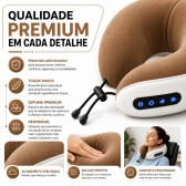 Almofada Massageador Para pescoço - Marrom