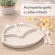 Prato Infantil Com Divisorias Flor Garfo E Colher BPA Free - Gato Branco