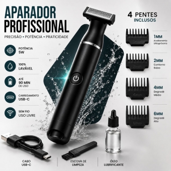 Aparador Pelos Íntimo Barbeador Depilador Corpo Prova D´agua