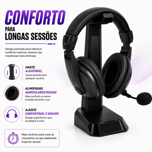 Fone de Ouvido Headset para PC F-750 - TecDrive