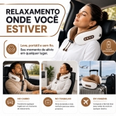Almofada Massageador Para pescoço - Marrom