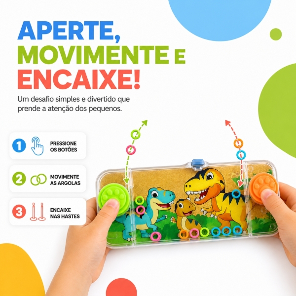 Brinquedo Water Game Aqua Play Argolas Infantil - Masculino