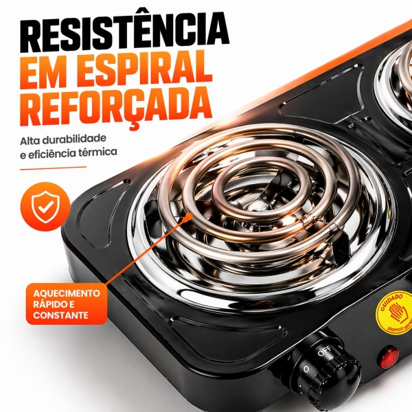 Fogão Eletrico 2 bocas