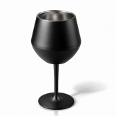 Copo Térmico 2 em 1 Aço Inox 400ml Taça Bebida Fria Quente - Preta