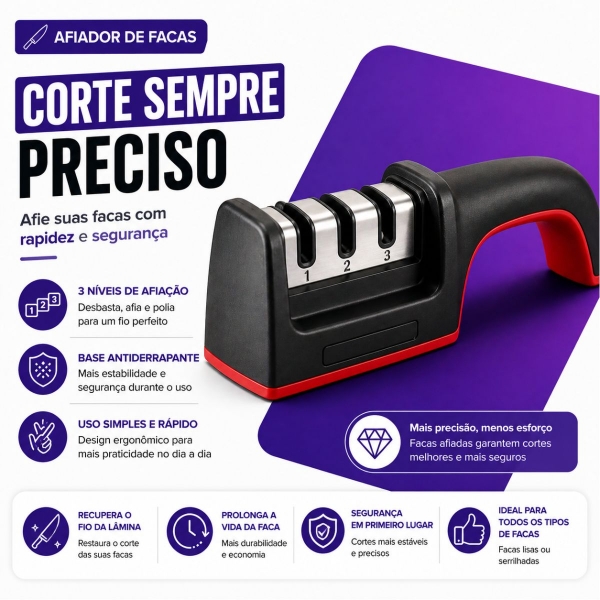 Kit Cozinha 4 Em 1 Balança Digital Faca Afiador Ralador