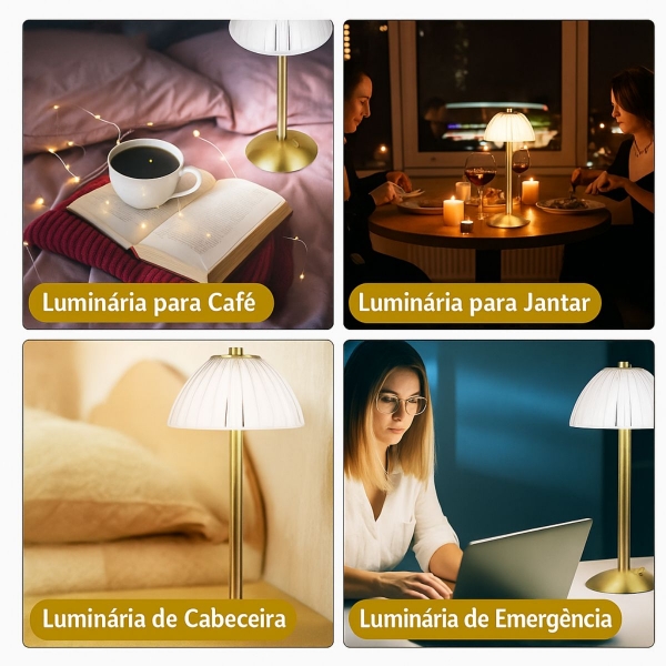 Luminária LED USB Bmax  BM-F140 - Quadrada