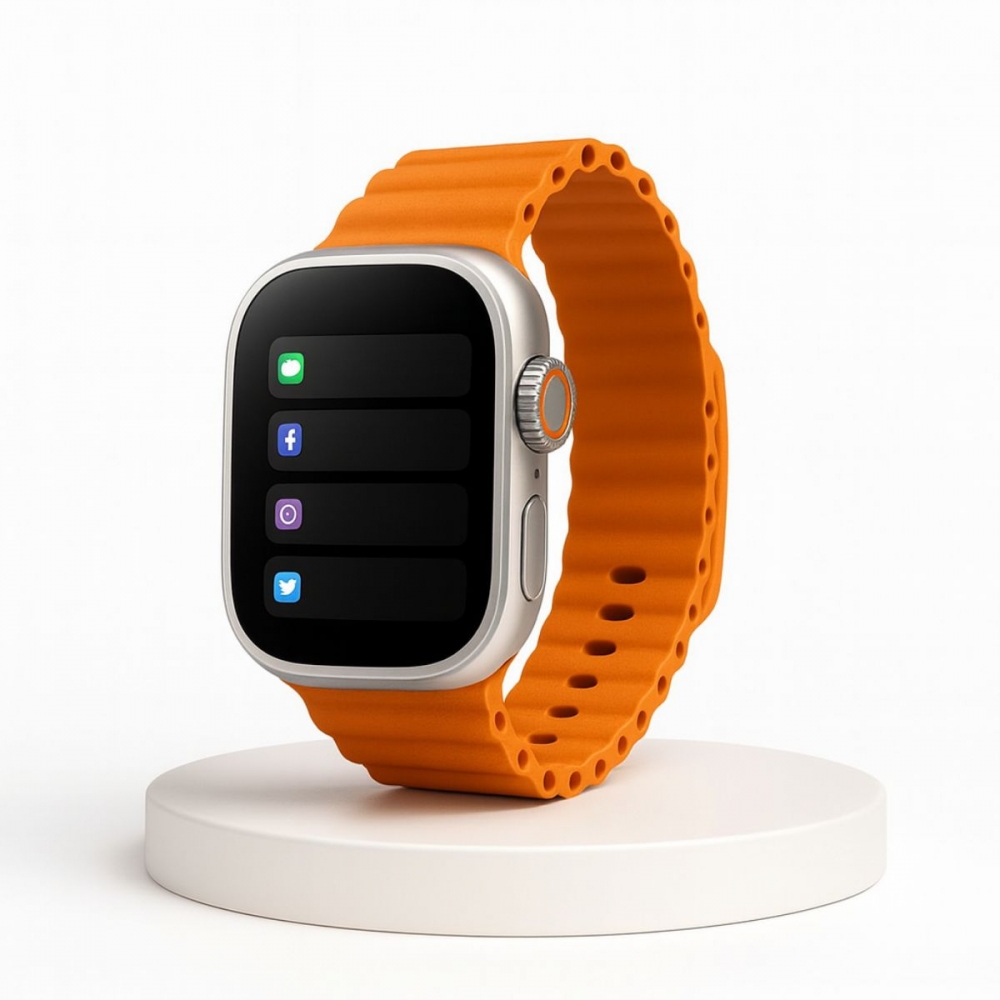 Relógio Smarthwacth inteligente a Porva D´água Bluetooth X11 - Laranja