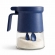 Açucareiro de Vidro 350ml com Tampa Vedada e Colher Azul e Cinza - Azul escuro