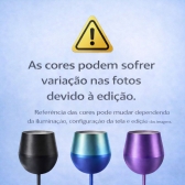 Copo Térmico 2 em 1 Aço Inox 400ml Taça Bebida Fria Quente - Azul Cromado