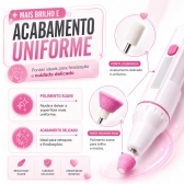Kit Lixa Elétrica De Unhas 5 Pontas + Manicure Pedicure 7 Em 1 Com Estojo Portátil Completo