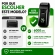 Kit Máquina de Acabamento Profissional 3W + Barbeador Elétrico Shaver 5W Sem Fio com Display LED 3 Pentes USB Lâmina T