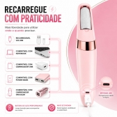 Kit Lixador De Pé Elétrico USB Recarregável Kit Manicure 7 Em 1