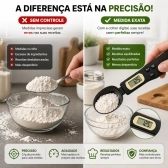 Colher Medida Balança Digital Eletrônica Cozinha Até 500g - Preta