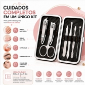 Kit Lixador De Pé Elétrico USB Recarregável Kit Manicure 7 Em 1