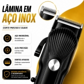 Máquina de Cortar Cabelo Profissional Display Digital 5w