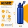 Garrafa Térmica Inox 1200ml Parede Dupla Isolamento a Vácuo Antivazamento com Alça 180° - Azul
