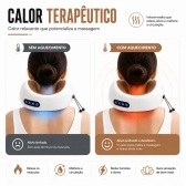 Almofada Massageador Para pescoço - Marrom