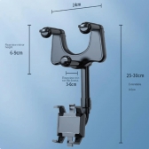 Suporte Para Celular Veicular De Retrovisor 360°