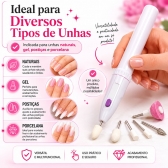Kit Lixa Elétrica Pé Removedor Calos + Lixadeira Elétrica Unhas