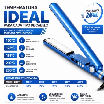 CHAPINHA ÍON TITÂNIO IÔNICA PROFISSIONAL