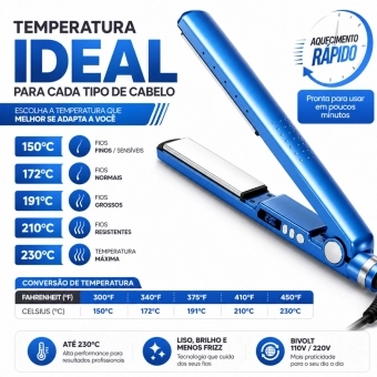 CHAPINHA ÍON TITÂNIO IÔNICA PROFISSIONAL