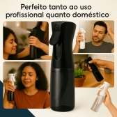 Kit 2 Borrifadores Multifuncionais 200ml - Preto/Rosa
