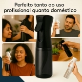 Kit 2 Borrifadores Multifuncionais 200ml - Preto/Rosa