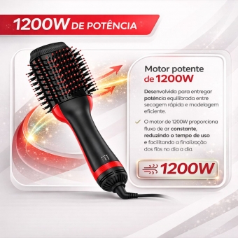 Escova secadora 4 em 1 Cadence Ceramica Ionizada Turmalina